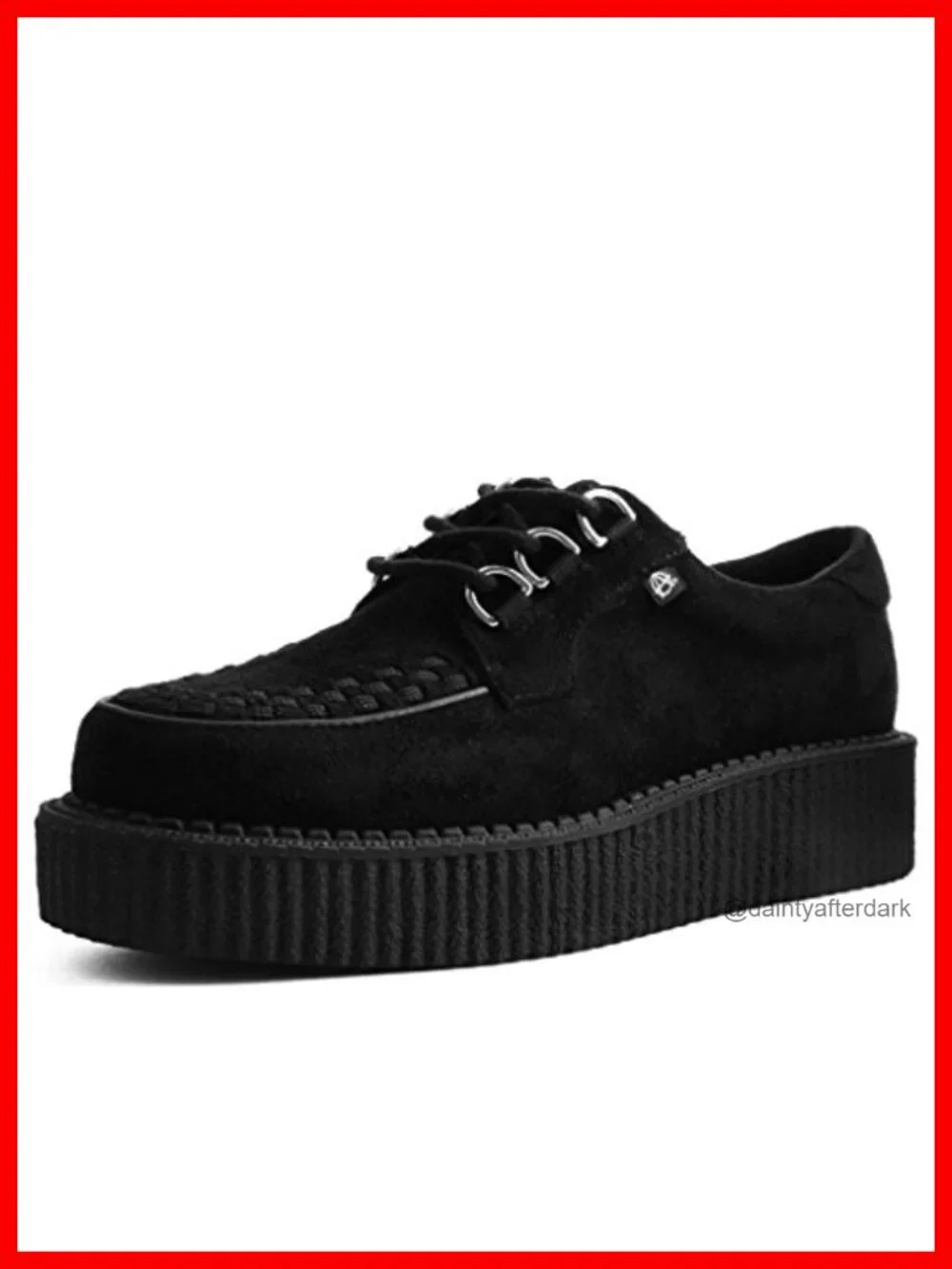 Faux Suede Creeper Sneakers with Chunky Platform, Lace Up, Unisex
